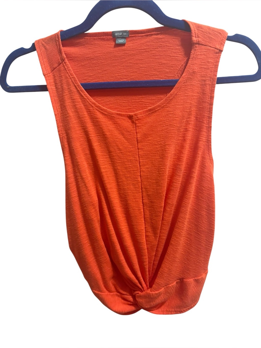 Orange Twist-Front Tank Top - aerie